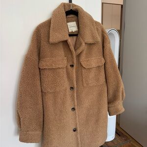 Avec Les Filles Camel Teddy Jacket